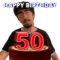 50Th Birthday Turning 50 Sticker