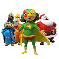 Reyes Magos Santa Sticker by Bodega Aurrera