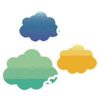 Kanarieclub clouds canary wolken kanarie Sticker