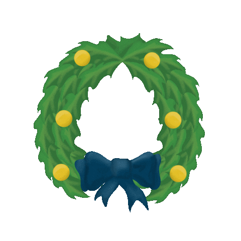 seymours christmas agent estate wreath Sticker