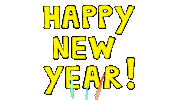 Happy New Year Bonne Annee Sticker by Simon Super Rabbit