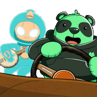Driving Road Trip Sticker by SuperVerse