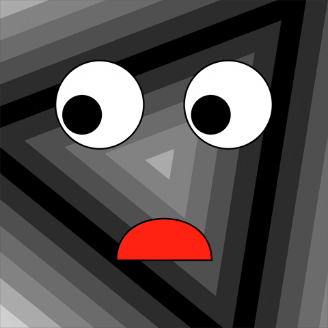 Black And White Eye Roll GIF by Jen Stark