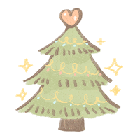 Happy Christmas Tree Sticker