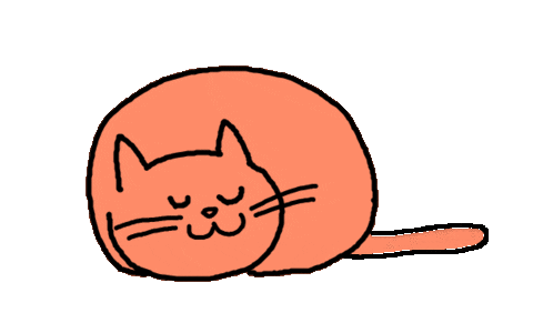 Cat Sticker by Lloyd Davies