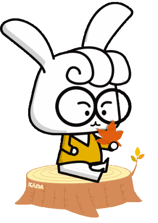 Fall Bunny Sticker by Korea Anti-Doping Agency