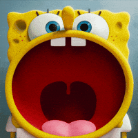 Surprised Spongebob Squarepants GIF by The SpongeBob Movie: Sponge On The Run
