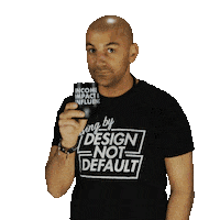 Coffee Think Sticker by Aaron Sansoni