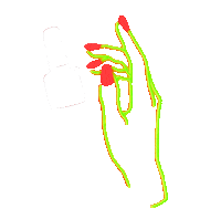 Neon Nailpolish Sticker by Indigo Nails