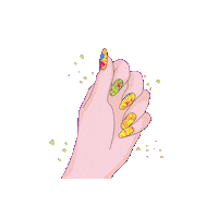 Neon Nailpolish Sticker by Indigo Nails