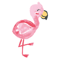 neuscarreras animal infantil flamenco menorca Sticker