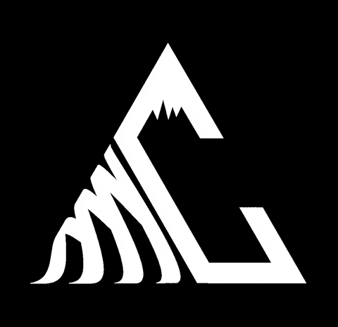 PoweredByCryobuilt giphygifmaker logo snow mountain GIF