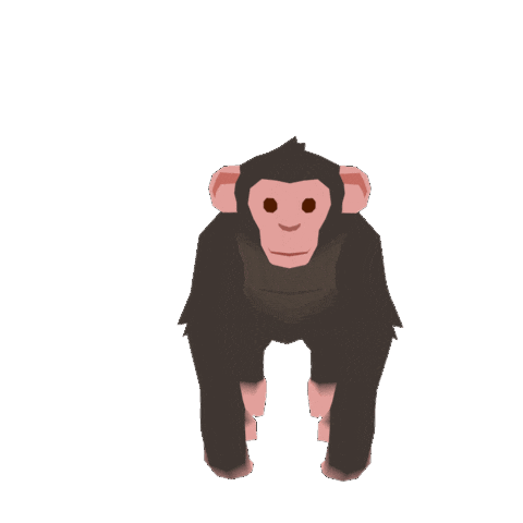 Chimpanzee Forester Sticker