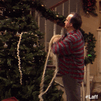 Merry Christmas Popcorn GIF by Laff