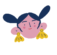 Happy Girl Sticker by caridibuja