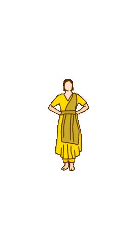 Dancing Girl Art Sticker