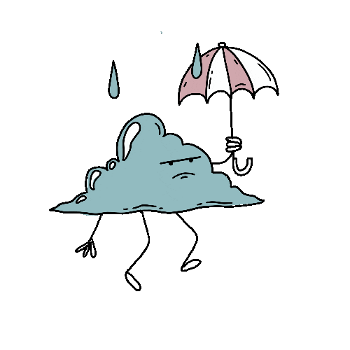 Water Rain Sticker by Chantal Frontale