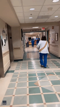 Beloved Nurse Clocks Off for the Last Time After Working at the Same Unit for 33 Years