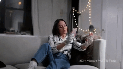voeshny giphygifmaker skincare pretty relax GIF