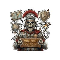 Julio Cesar Skull Sticker