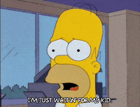 aging homer simpson GIF