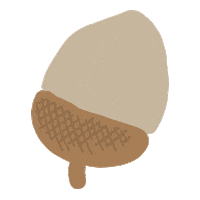 Nut Hazelnut Sticker by Mariana Rimondino