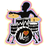 Playing Live Music Sticker by JellaCreative