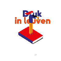 stadLeuven druk boek boeken leuven Sticker