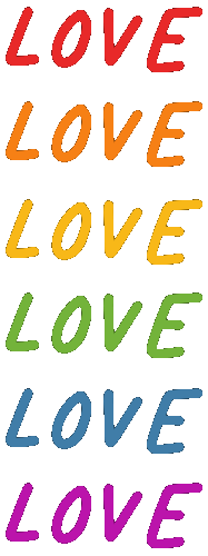 I Love You Rainbow Sticker by Desert Rose Studio