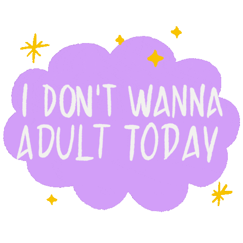 Tired Grow Up Sticker