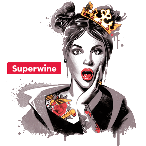 Superwine giphyupload omg wine crown Sticker