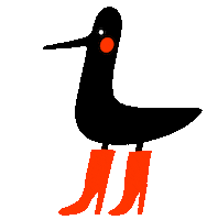 Black Bird Love Sticker