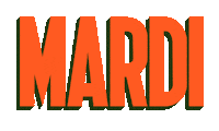 Mardi Sticker by Pete The Monkey