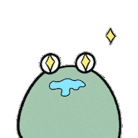 kaeruuu98 animal yummy frog bling Sticker