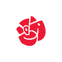 Rose Rosa Sticker by Socialdemokraterna