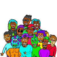 Party Fun Sticker by Nuttz