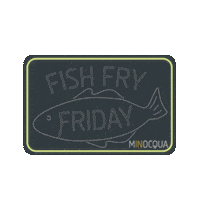 Friday Night Fish Sticker by Let's Minocqua