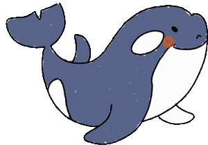 link_up_cafe_apu giphyupload orca killer whale シャチ Sticker