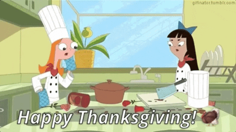 giphygifgrabber thanksgiving happy thanksgiving phineas and ferb GIF