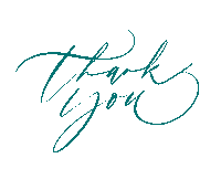monamarilyn thankyou calligraphy handwriting thingsbymona Sticker