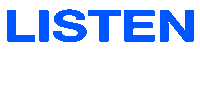 Listen Stay Tuned Sticker by L.C. Records