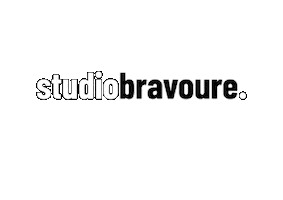 studiobravoure film white black video Sticker