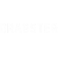 Dragsters logo white communication copy Sticker