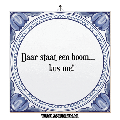 Boom Humor Sticker by Tegelspreuken.nl