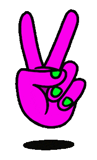 Peace Out Yes Sticker by Jethro Haynes