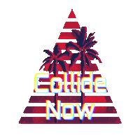 palm trees church Sticker by Collide Youth