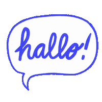 Speechbubble Hello Sticker by turbografik