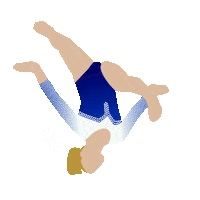 Uneven Bars Gym Sticker