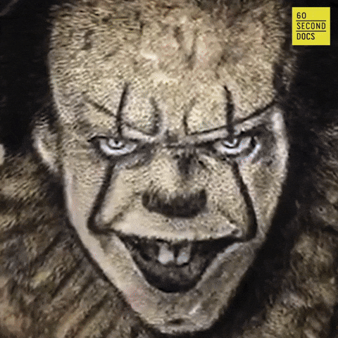 Pennywise The Clown Halloween GIF by 60 Second Docs