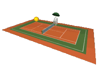3D Tennis Sticker